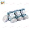 4Pcs/Set Outdoor Mesh Button Dog Shoes Summer Breathable Reflective Anti-slip Dogs Footcovers Soft Sole Comfortable Dog Footwear