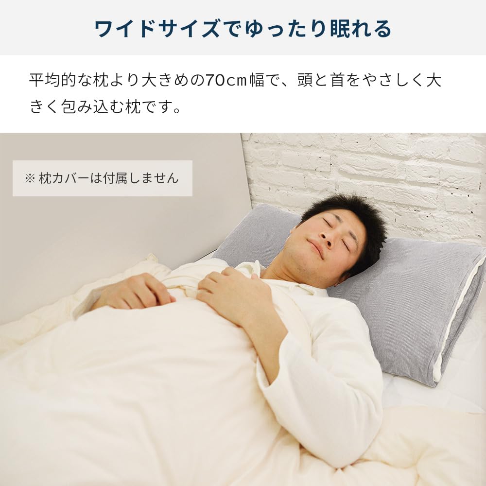 LOFTY Kissen, Premium Waschbar, Wendbar, für einen erholsamen Schlaf, Geeignet für Rücken- und Seitenschläfer, Groß, Lindert Schulter- und Nackensteifigkeit,