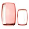 Chrom-Finish Roségold TPU Schlüsselanhängerhülle für 10-16 Land Rover Keyless Smart Key