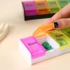 New Weekly Premuim Portable Large 7 Day 7 Grids Pill Case Storage Organizer Daily Box Container for Medicine Vitamin Fish Oil