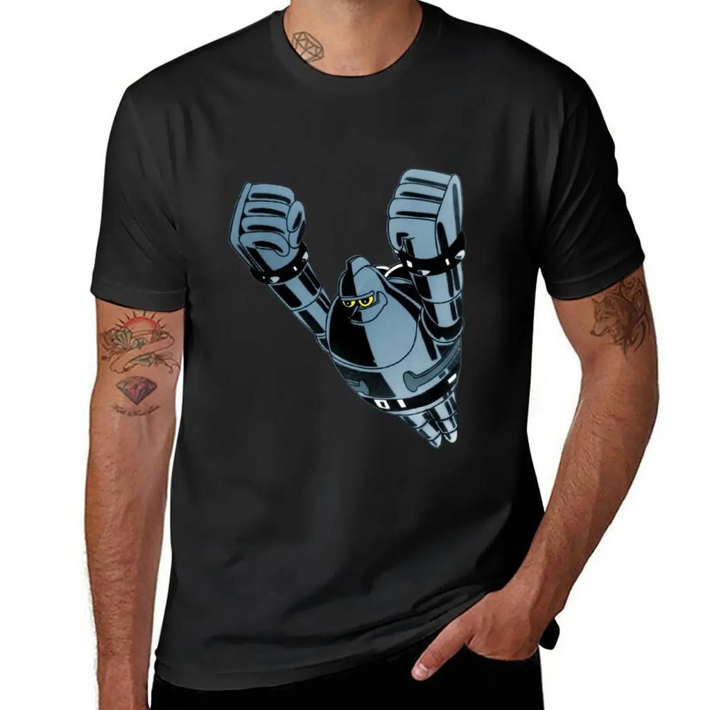 Tetsujin 28 - Gigantor T-Shirt Funnys Anime Clothes Men Workout Shirt