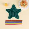 Star Silicone Sensory Activity Board Double Sided Stress Relief Sensory Board with Strings Boys Girls Silent Fidget Toy Party Favors