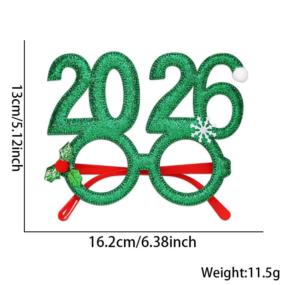 Die neuen niedlichen Weihnachts-Schneemann-Weihnachtsmann-Rentier-Dekorationen Neujahrs-Weihnachtsrahmen-Brillen für Erwachsene Kinder