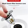 1pc Washbasin Bounce Core Anti Electroplating Odor Floor Drain Hole Plug, Downward Pressure Pop-Up Press Type Drainage