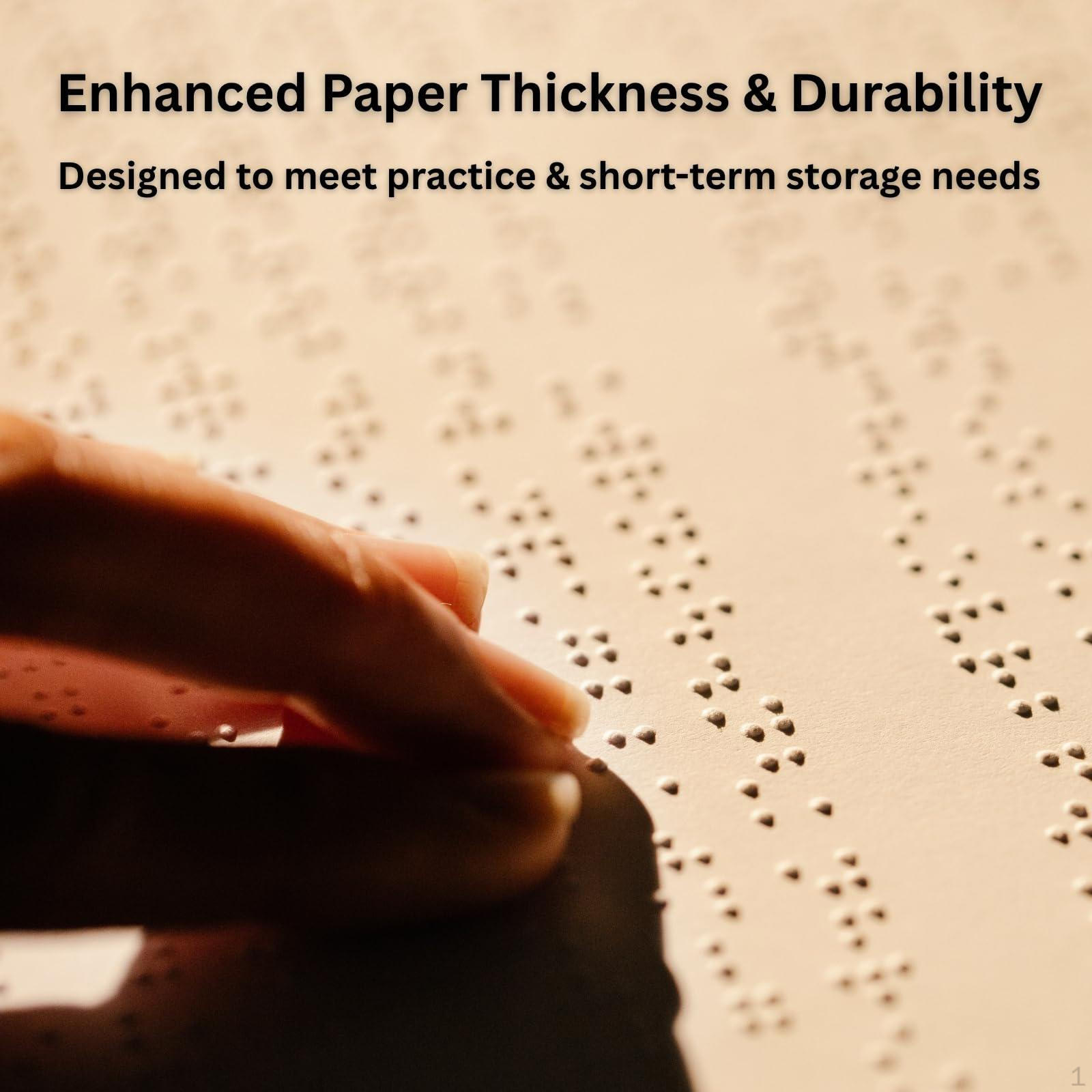 

50 листов бумаги Брайля формата А4, пустые листы для письма, практика рукописного письма для людей 50pcs