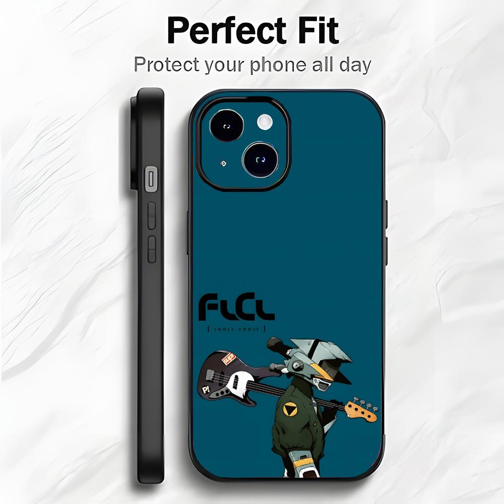 Anime F-FLCL F-First Love Cyber Love Phone Case Phone Case Soft Packaging Lightweight For iPhone17 16 15 14 13ProMax
