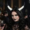 Accesorios de Cuernos a Presión Diadema de Carnero de Halloween Tocado de Diablo Desmontable para Estética Oscura Cuernos de Demonio Fiesta de Carnaval Festival Cosplay