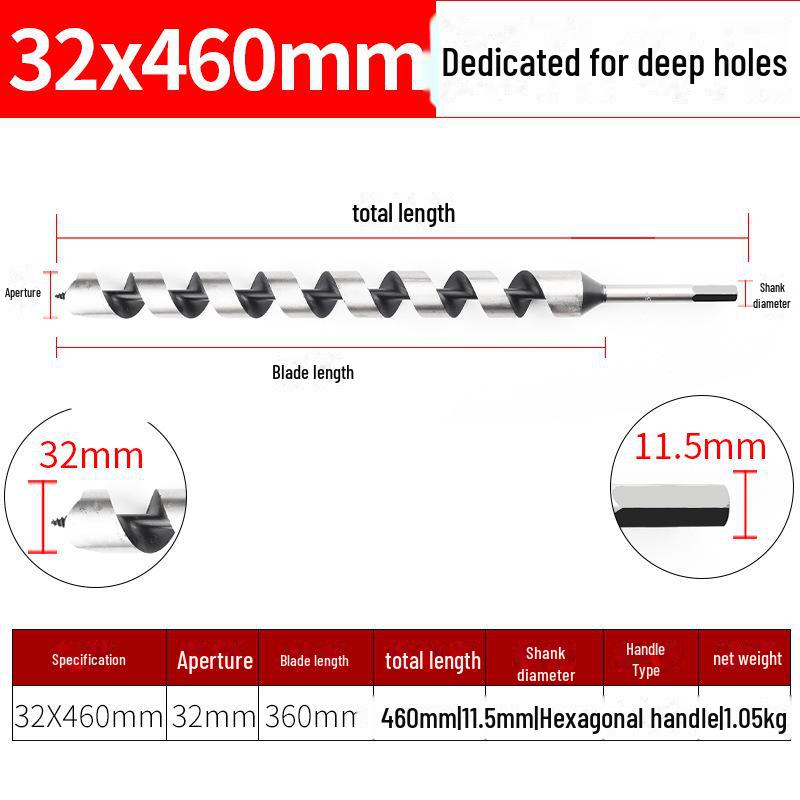

Четырехгранное сверло по дереву с шестигранной ручкой для дверных замков и ящиков
