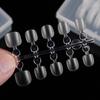 Children's Short Round Nail Stickers - 100 Wearable Manicure Tips
