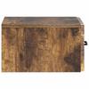 Wall Mounted Nightstand Smoked Oak 34.5 x 33 x 20 cm