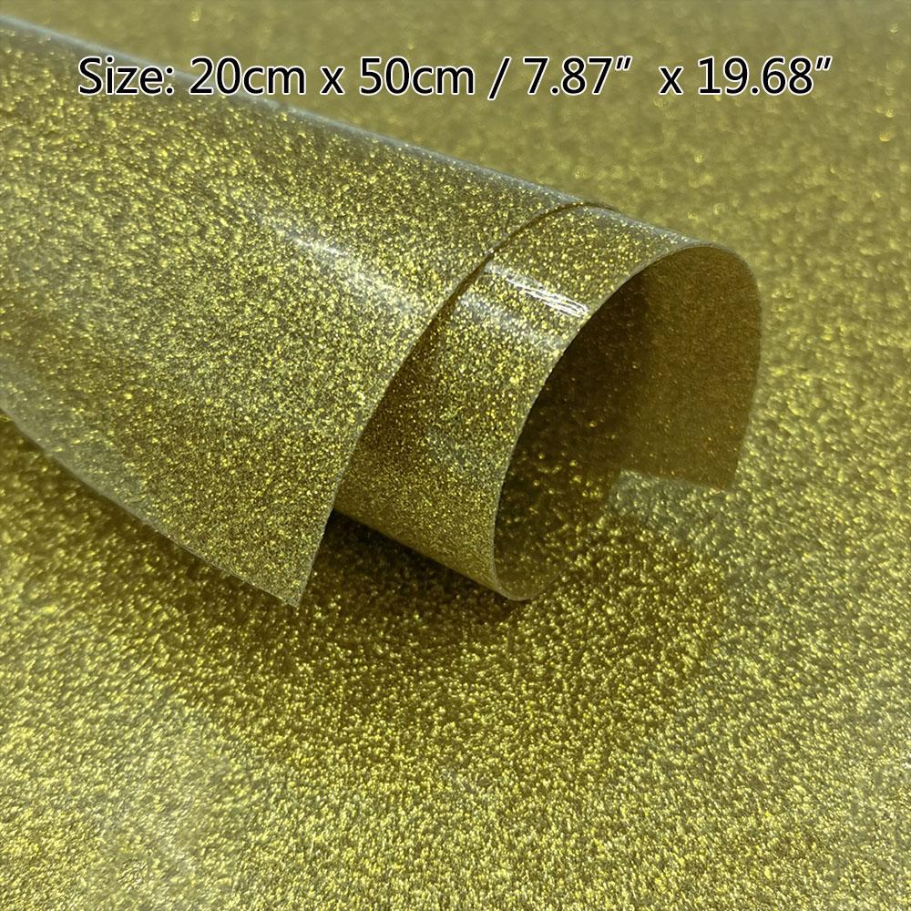 Sheet Glitter Shiny Heat Transfer Vinyl Iron-on Heat Press HTV T-shirt Textiles Cricut Iridescent Craft Cutter Film Sparkle