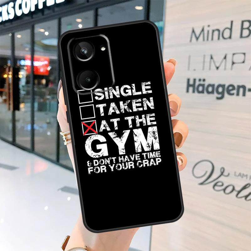 Bodybuilding Gym Fitness Quotes Case For Realme 15 Pro 12 11 13 14 Pro Plus GT6 GT7 C55 C51 C53 C25 C63 C61 C65 C67 C71 C75