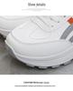 Spring Women's Breathable White Sneakers, Versatile Korean Style with Thick Soles for Height Boost, Casual Dad Shoes