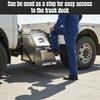 Aluminum Side Mount Tool Box Lockable Storage for Semi Trailer Truck Frame Step Fit for Peterbilt Kenworth Freightliner & More