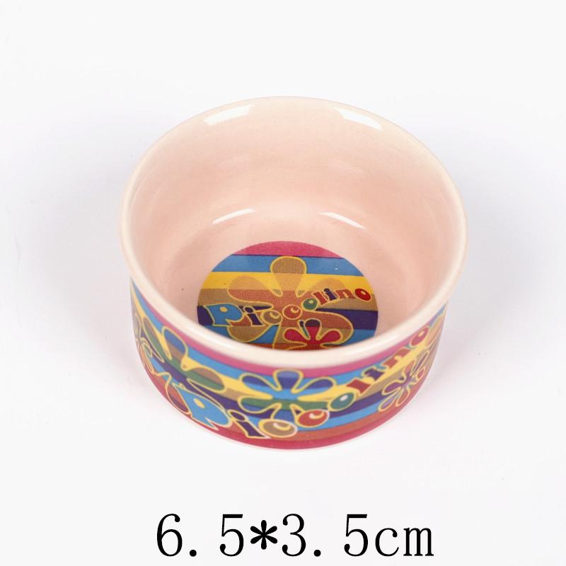 Hamster Ceramic Feeding Bowl Feeding Basin Guinea Pig Chinchilla Hedgehog Small Pet Round Bowl Food Water Feeder