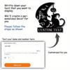 Halloween Metal Wall Art Cat Pumpkin Bat Silhouette Spooky Home Decor Party Custom Sign