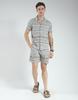 Men's Regular Fit Printed Bermuda Set | Half Sleeve Polo T-Shirt with Shorts | Collared Neck Co-ord Set for Boys