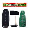M3N5WY8609 CJ5T-15K601-DX 4D63+/4D83 DST80 315MHz Keyless Go Car Remote Key For Ford Escape Focus C-max Maverick 2013 - 2018