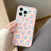 Custodia Nera Verde Rosa Marrone con Fantasia Leopardata per iPhone 13 14 15 16 17 Pro Max Cover Posteriore Trendy Stesso Stile