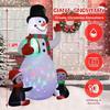Christmas Snowman Inflatable Outdoor Decoration, for Party Indoor, Outdoor, Garden Winter Decor,Party & Holiday DIY Decorations