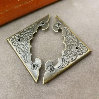 Carved Jewelry Box Wooden  Box Protect Cover Corner Foot Corner Brackets Corner Protector