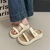 French with skirt sandals women's summer wear 2025 new soft-soled non-slip not tired feet beach cool slippers