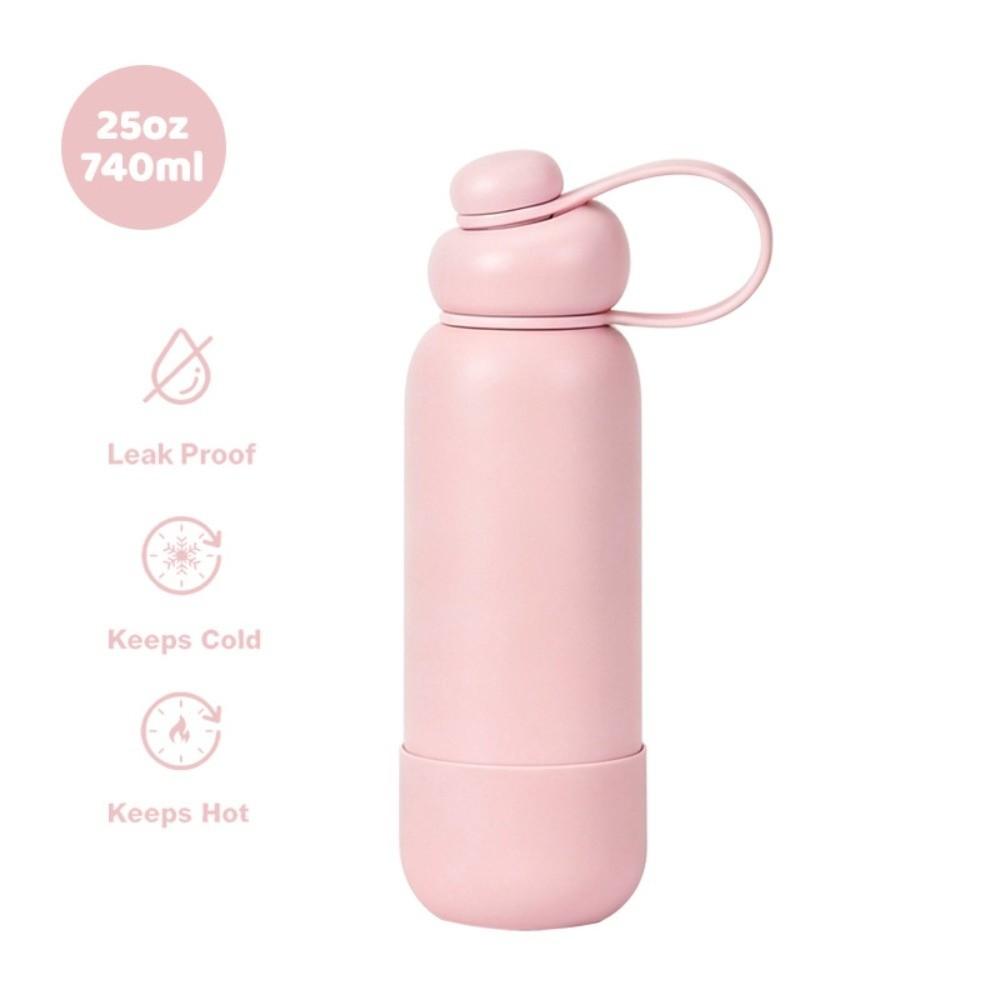 740ml Sports Thermos Bottle Stainless Steel Portable Vacuum Flask Coffee Tumbler Travel