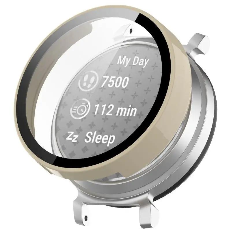 

Закаленный стеклянный чехол для умных часов Garmin Lily 2, ремешок, защитная пленка для экрана, полное покрытие, защитный бампер, аксессуары для корпуса Lily2 For Garmin Lily 2