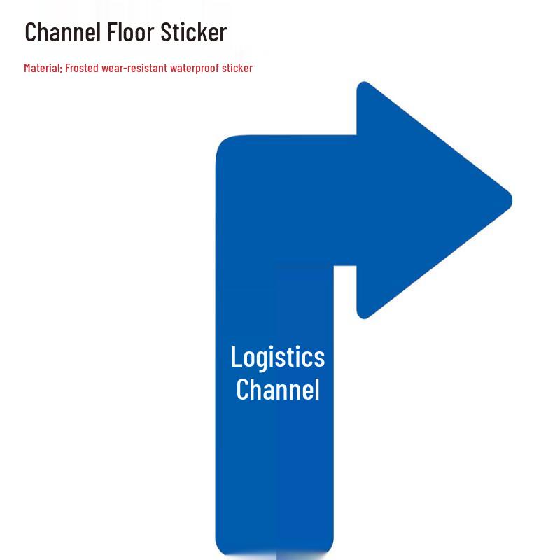 Logistics Channel Right Arrow Floor Decal