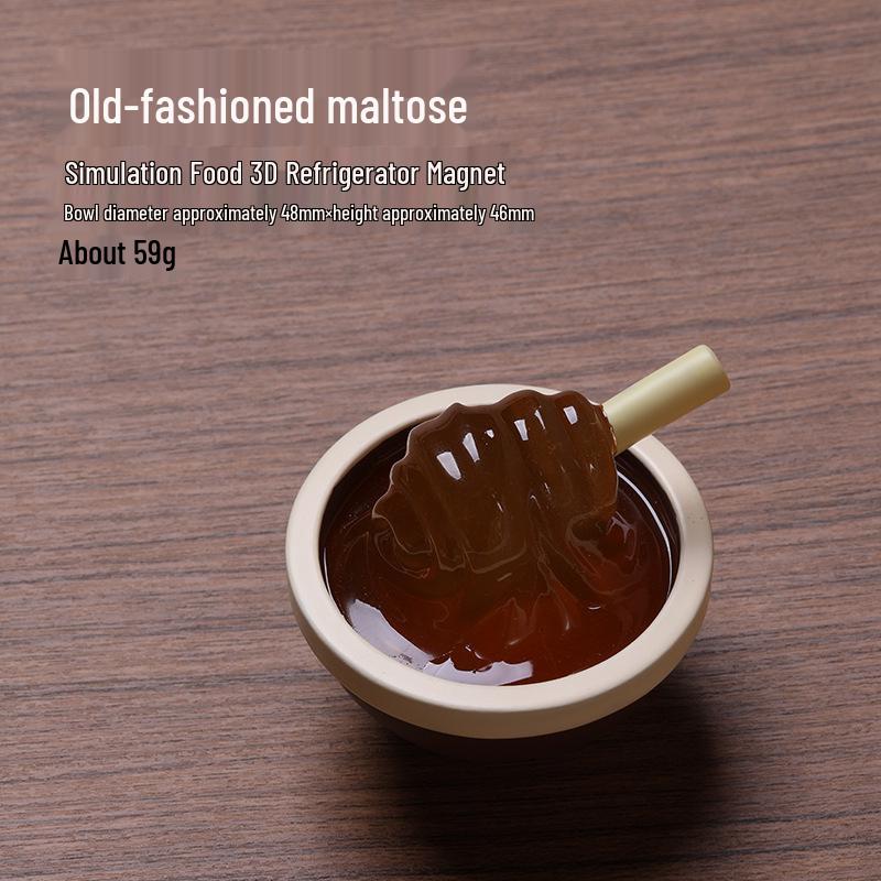 3D Gourmet Food Fridge Magnet - Creative Resin Decoration for Play