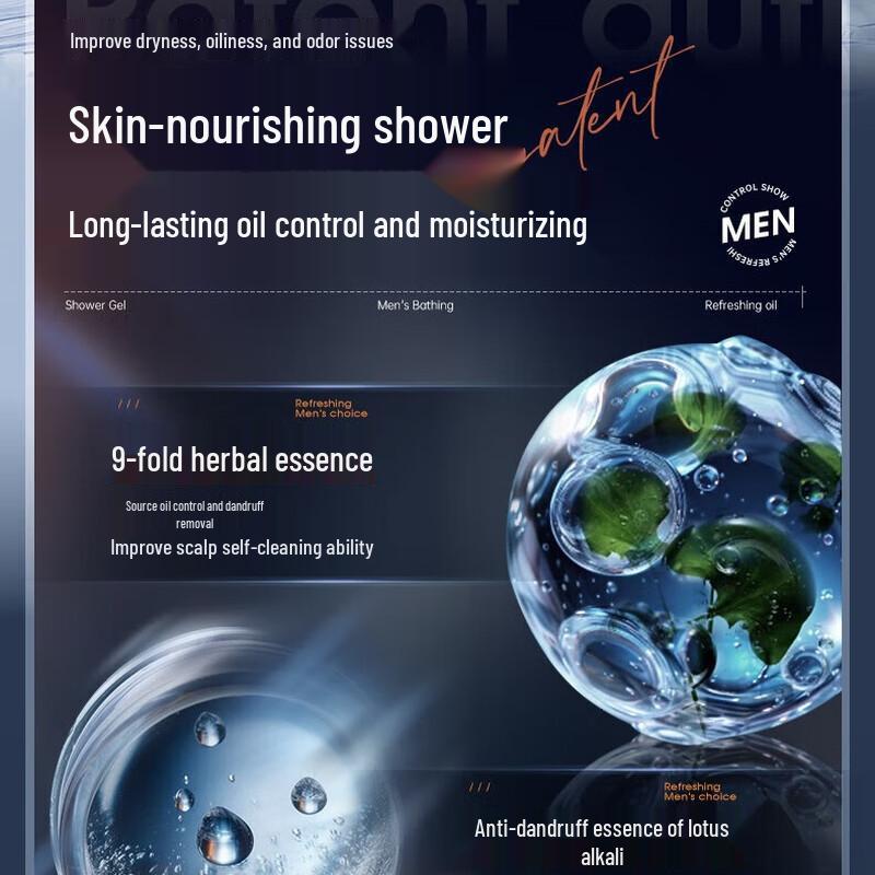 Hanbang Wugu Erfrischendes Öl-Kontroll Duschgel für Männer