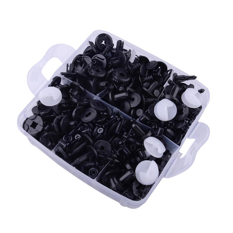 Body Trim Bumper Push Pin Retainer Clip Fastener Rivet Clip Assortment Gasket Pad Line Cable Tie Wrap Harness Tool Kit Universal