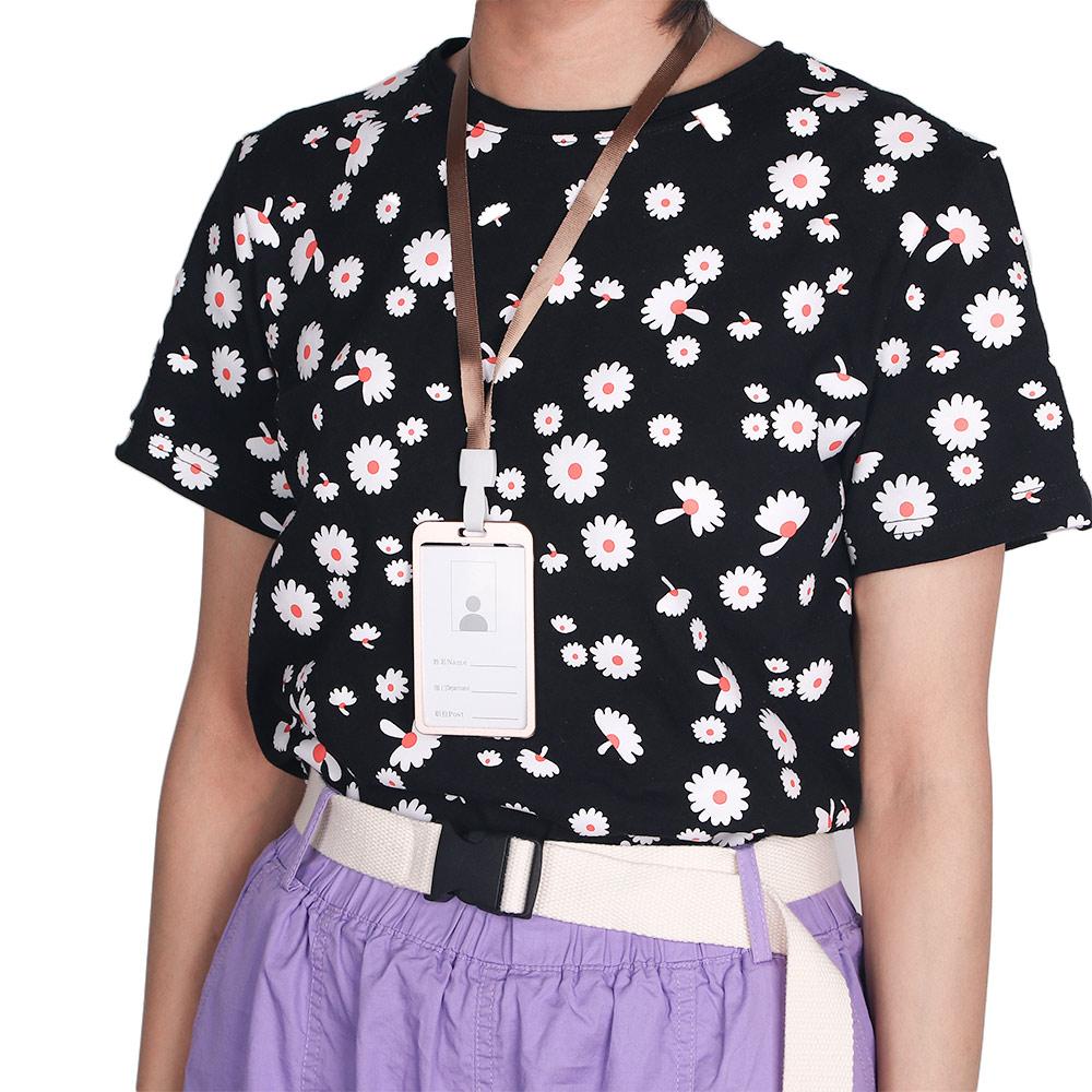 Name Security Cover Business Identity Certificate ID Card Holder with Lanyard Pass Tag Work Badge