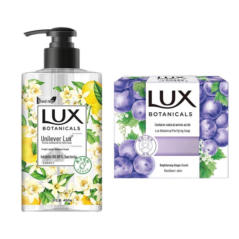 Lux Antibacterial Hand Wash & Botanical Soap Set