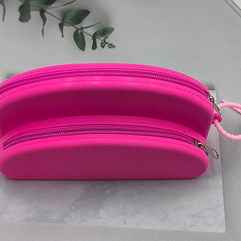 New Double-layer Storage Bag, Multi-functional Double-layer Cosmetic Bag, Travel Glasses Bag, Stationery Case, Perfume Bag.