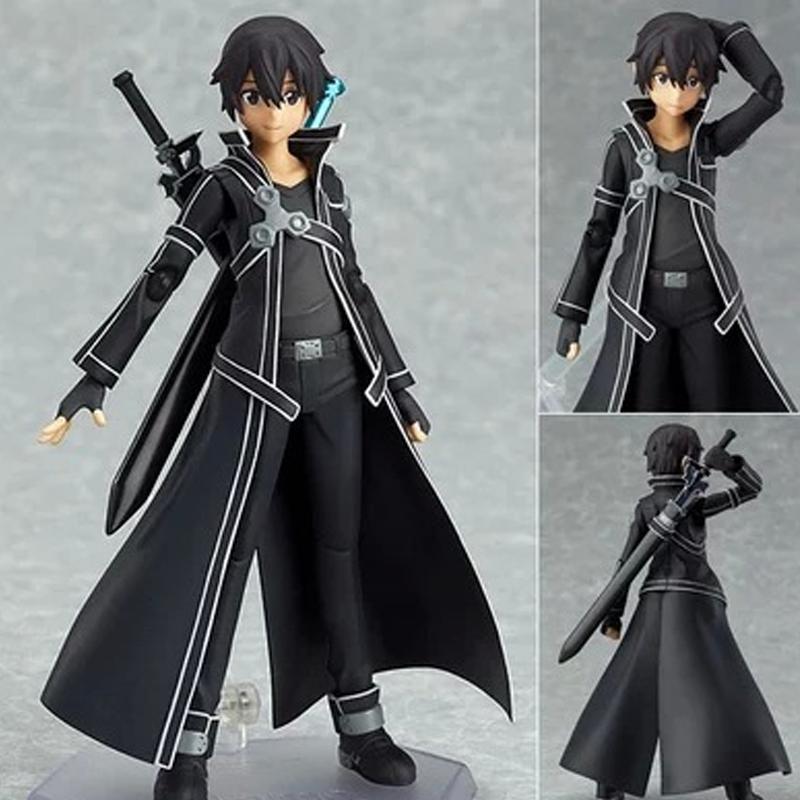 10cm SAO Progressive Scherzo of Deep Night Asuna Kirito Sinon Action Figure Set Movable Model Collectible Anime Toy