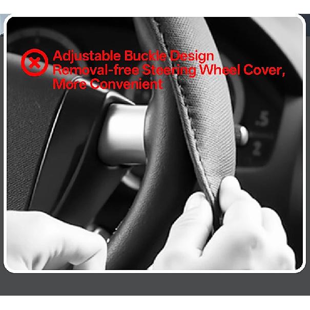 Carbon Fiber Design Auto Steering Wheel Tray Multipurpose Adjustable Car Table with Drawer and Anti-Slip Protective Adhesive