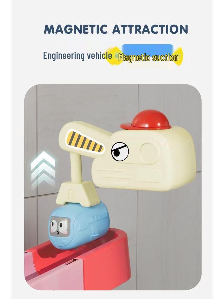 Children's Bathroom Slide Set - Water Play Wall Track Toy