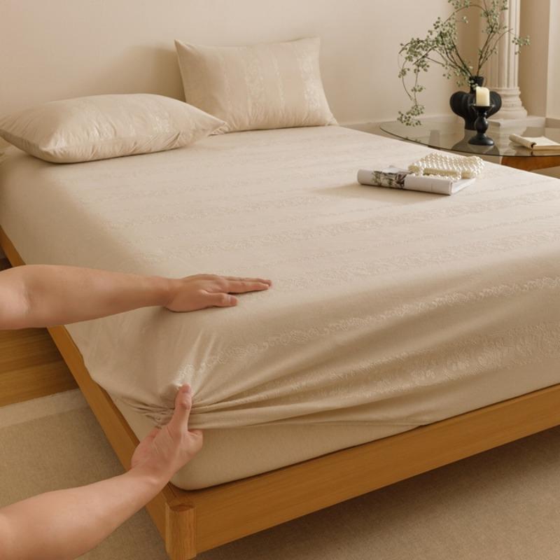 

Milk fleece fitted sheet single piece 2025 new mattress protective cover flannel fitted sheet, no pillowcase 150x200cm 1pcs