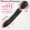 Thrust Vibrator Powerful 2 Motors Fast Thrusting And Dildos Vibrator, Silicone Wand G-Spot Massager Sex Toy Couple Stimulator for Adults