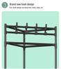 Modern Minimalist Metal Floor Coat Rack: Multifunctional Bedroom Clothes Hanger & Storage Solution.