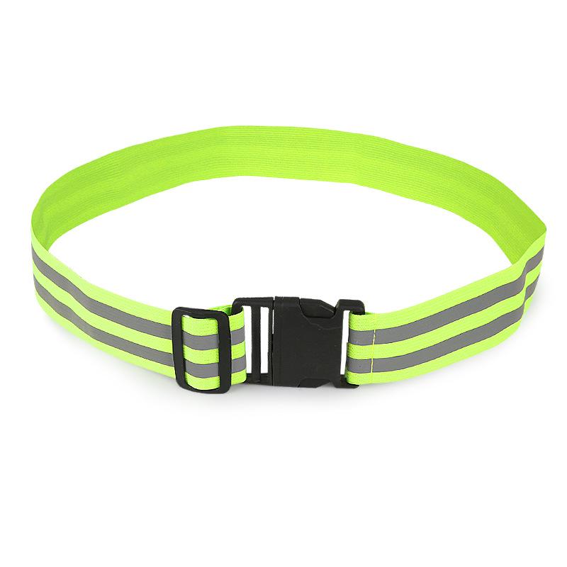 High-Visibility Adjustable Reflective Waistband for Night Running & Cycling One Size
