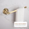 Antique Brass Bathroom Towel Holder Rack Single Pole Bar Clothes Hanger Shelf Wall Mount