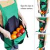 Outdoor Picking Large Pocket Apron Gardening Quick Release Harvest Apron Backpack Tool Apron Picking Bag