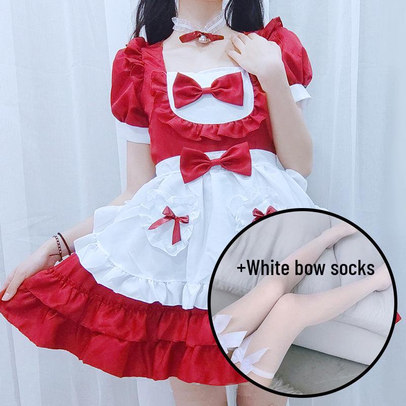 Yuexiaying Japanese Sexy Maid Lolita Cosplay Costume Dress