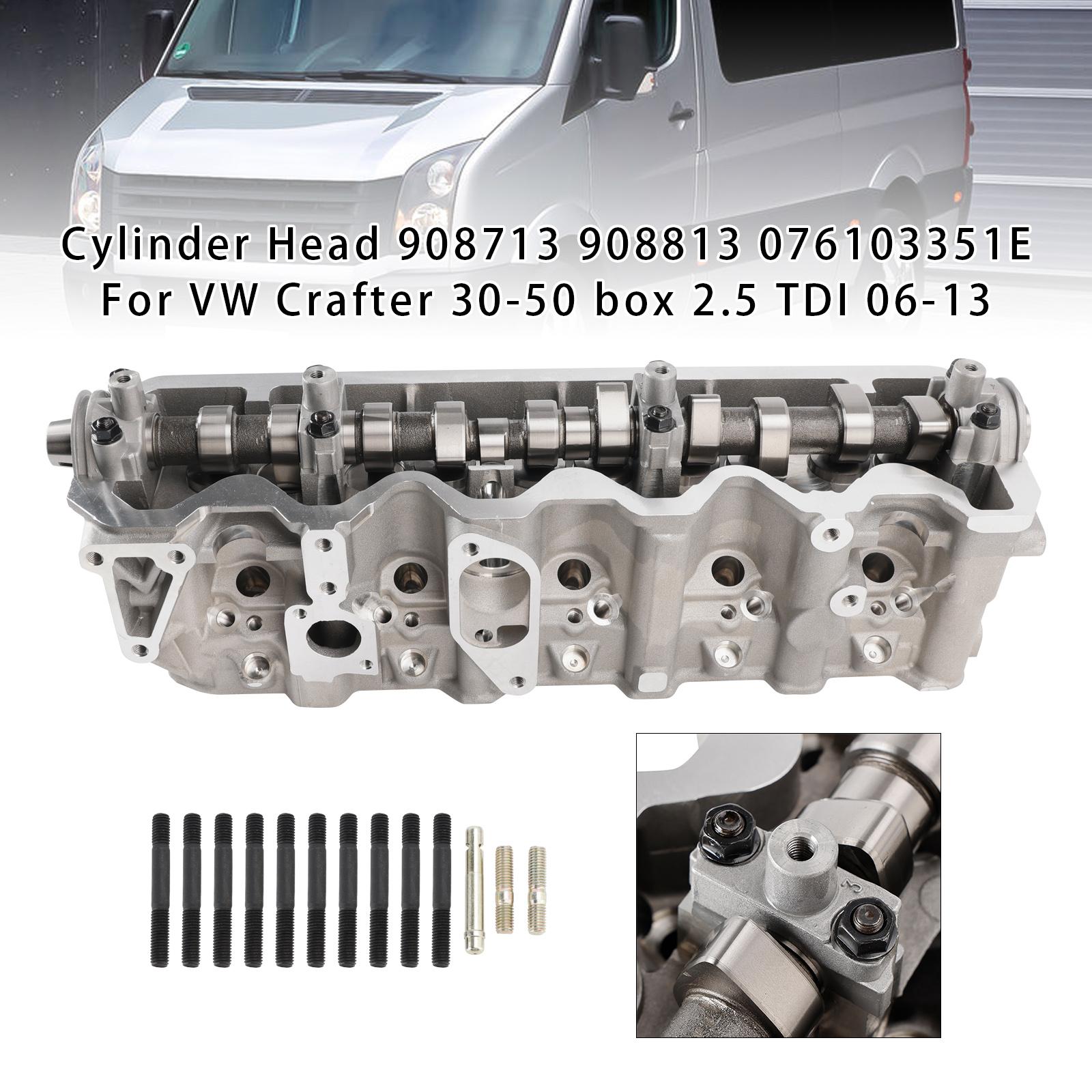 

Cylinder Head 908713 908813 076103351E For VW Crafter 30-50 box 2.5 TDI 06-13