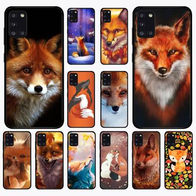 Funda de teléfono Cute Fox In Autumn leaves fores para Samsung A 51 30s 71 21s 10 70 31 52 12 30 40 32 11 20e 20s 01 02s 72