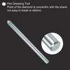 uxcell Diamond Dresser Single Taper Point Grinding Wheel Round Pen Dressing 10mm x Silver 3 Pieces Tool, 150mm, Tone,