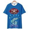 Hazbin Hotel Anime Women Men's T-shirts Cartoon Printed O-Neck Oversized Short Sleeves Fashion Mens Clothing Streetwear