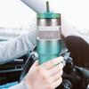20/30oz Vacuum Insulated Cup with Straw Double-Layer Insulated Cup Stainless Steel Coffee Car Cup Cold Hot Mugs Vacuum Flask